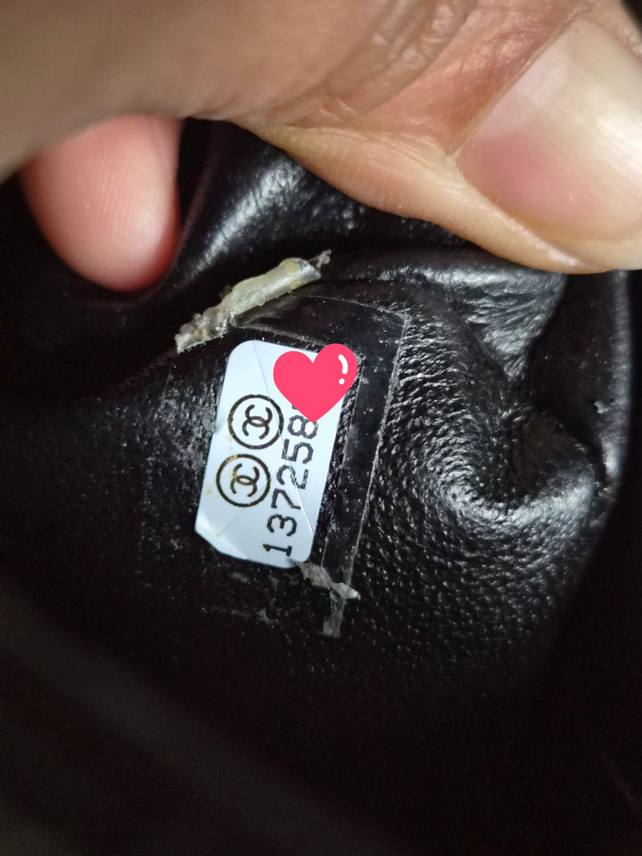 CHANEL series 13 Black Caviar GHW Vintage Square Mini Flap Bag with Edge stitching
