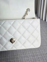 Load image into Gallery viewer, CHANEL series 23 2016 White Lambskin LGHW Mini Rectangular Flap Bag
