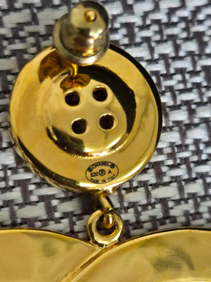 Chanel 20A Collection 2020 Gold XL Earrings