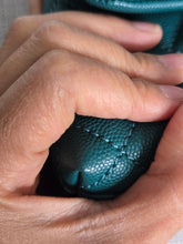 Load image into Gallery viewer, CHANEL series 27 2018 Teal caviar aged GHW SMALL coco handle flap bag with detachable strap
