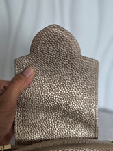 Load image into Gallery viewer, LOUIS VUITTON LV Metallic Taurillon Embellished Flower Crown Mini Capucines in Gold

