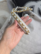 Load image into Gallery viewer, Chanel 25 White Caviar Aged GHW Hobo Bag size Medium with Detachable Pouch
