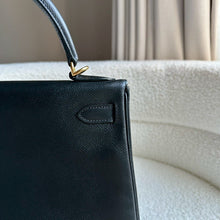 Load image into Gallery viewer, Hermes Black Noir Epsom Leather GHW Kelly 28 stamp N 2010
