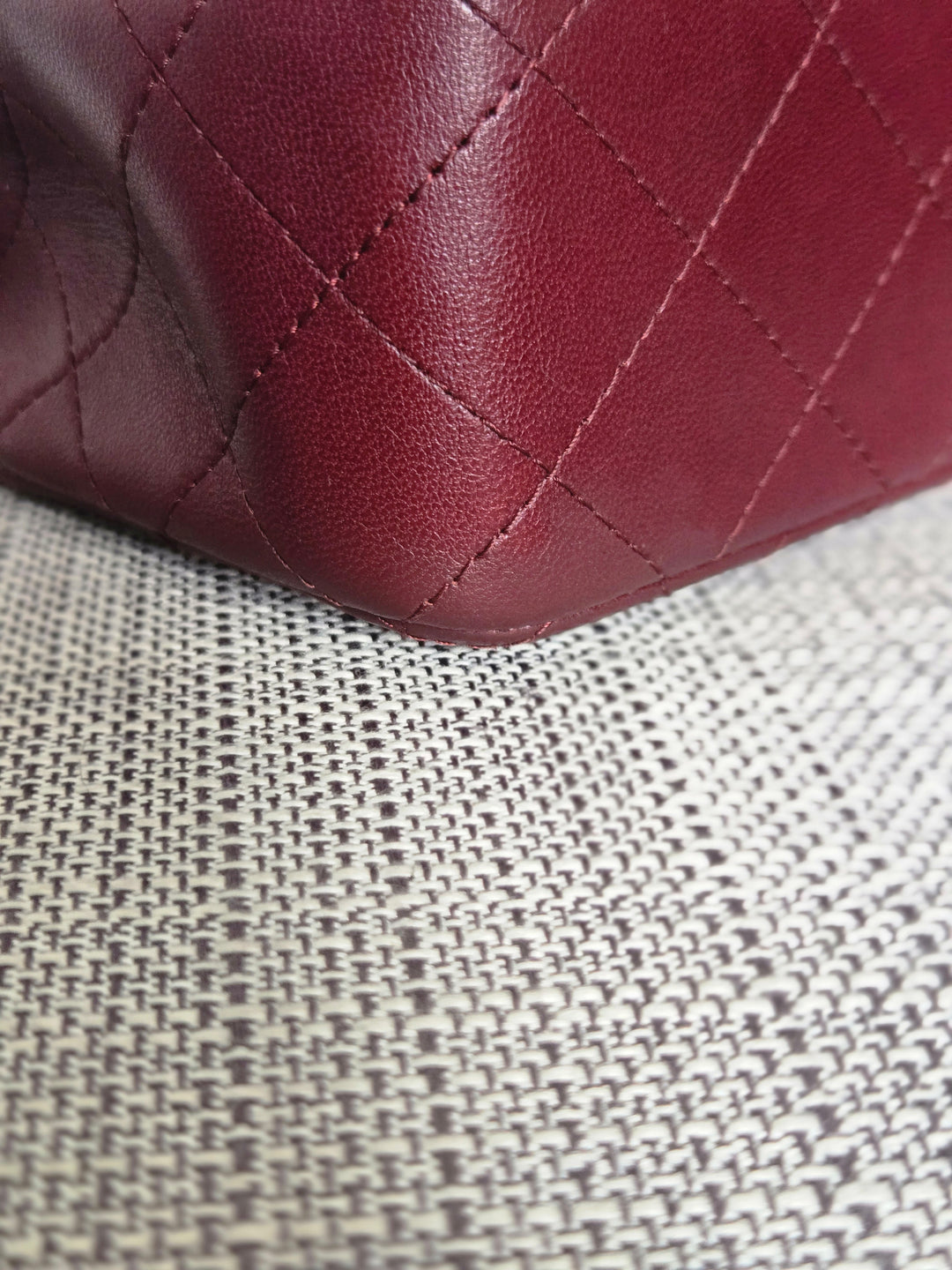 Chanel series 21 2015 15B Collection Burgundy Lambskin GHW Mini Rectangular Flap Bag