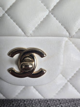 Load image into Gallery viewer, CHANEL series 23 2016 White Lambskin LGHW Mini Rectangular Flap Bag

