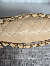 Load image into Gallery viewer, CHANEL series 15 2011/2012 Beige Clair Caviar GHW Medium ML Timeless Classic Double Flap Bag
