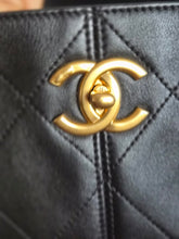 Load image into Gallery viewer, CHANEL 25A collection 2025 Black All Leather Calf skin Hobo Bag size Small
