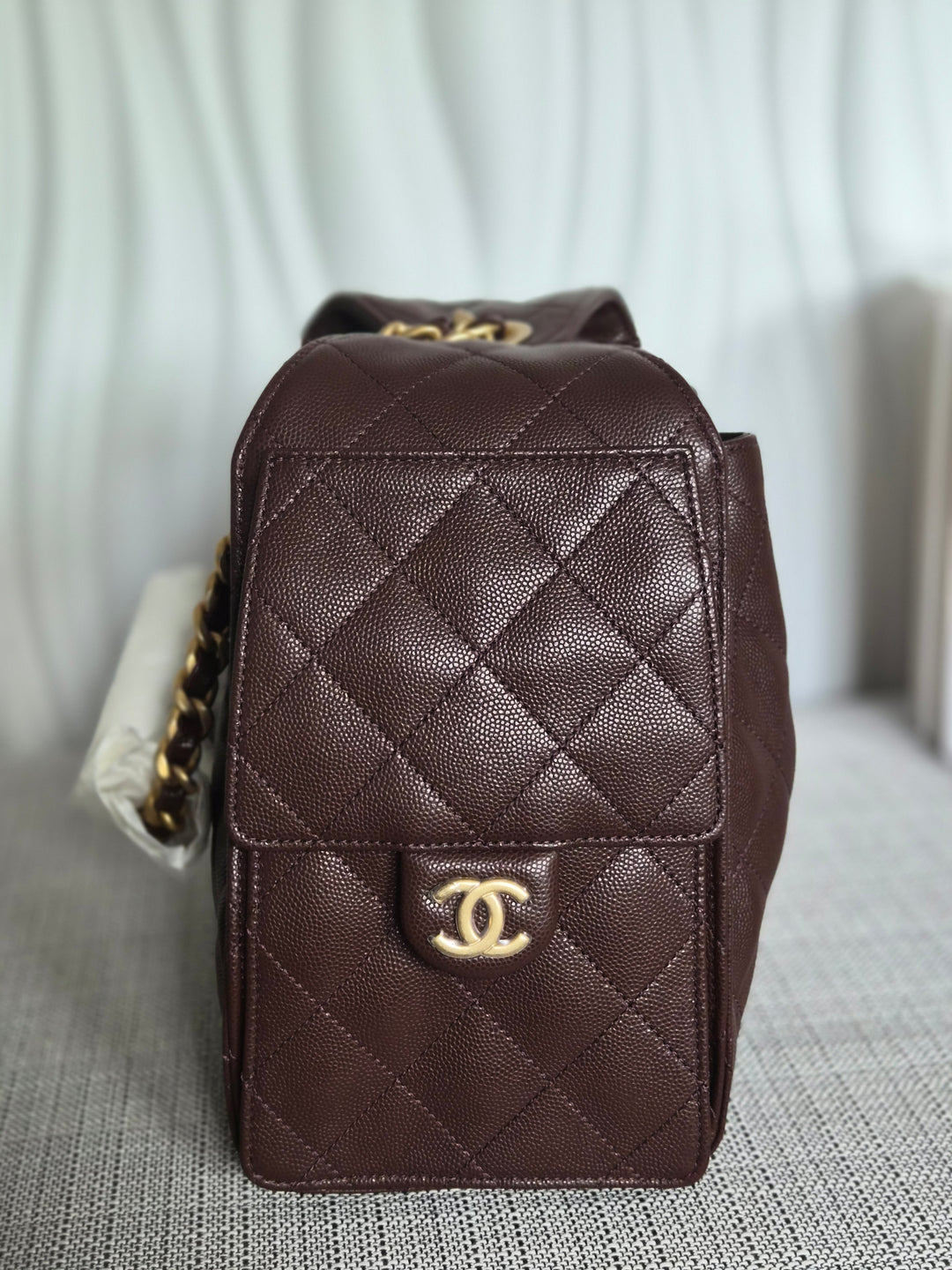 CHANEL 25K Collection Brown Caviar Aged GHW 25 Hobo Bag size SMALL