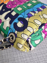Load image into Gallery viewer, CHANEL 21K Collection 2021 Multicolor Rainbow Quilted Satin Medium Flap Bag LGHW
