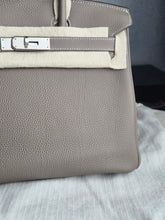 Load image into Gallery viewer, HERMES Etoupe Togo Leather PHW Birkin 30 stamp C 2018
