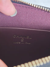 Load image into Gallery viewer, CHANEL new style Clutch/Wallet on Chain WOC in Black caviar LGHW and Burgundy lining 2025
