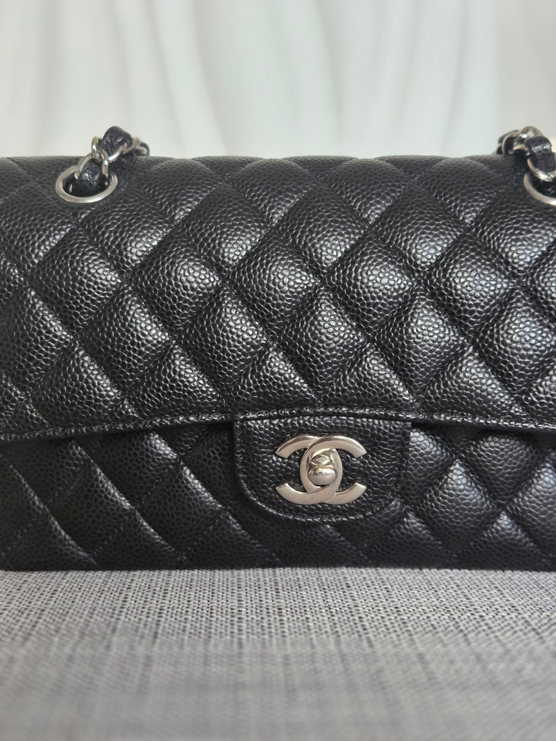 CHANEL series 29 2020 Black Caviar SHW SMALL Timeless Classic Double Flap Bag