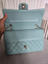 Load image into Gallery viewer, CHANEL 20C series 29 Tiffany Green Caviar LGHW Medium ML Timeless Classic Double Flap Bag

