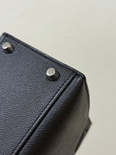 Load image into Gallery viewer, Hermes Kelly 28 in Black Noir Epsom Sellier Leather PHW Stamp R 2014
