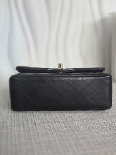 Load image into Gallery viewer, CHANEL Black Lambskin LGHW Mini Rectangular Flap Bag microchipped
