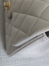 Load image into Gallery viewer, CHANEL 21A light Grey Lambskin Aged GHW Mini Rectangular Flap Bag with Top Handle
