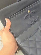 Load image into Gallery viewer, Chanel series 29 20C Collection Navy Caviar Medium ML Classic Double Flap Bag 11.12 with Champagne GHW
