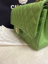 Load image into Gallery viewer, CHANEL 23C 2023 Apple Green caviar LGHW Medium Timeless Classic Double Flap Bag
