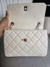 Load image into Gallery viewer, CHANEL 2022 22B Collection White Lambskin Rose Gold Hardware Trendy CC Flap Bag Size Small
