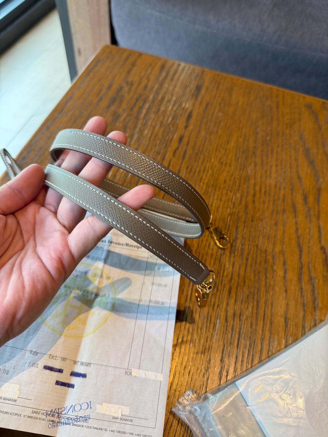 Hermes Kelly 28 Etoupe Epsom Leather Sellier GHW Stamp Y 2020