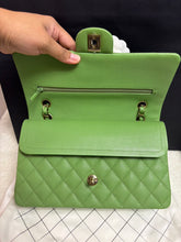 Load image into Gallery viewer, CHANEL 23C 2023 Apple Green caviar LGHW Medium Timeless Classic Double Flap Bag
