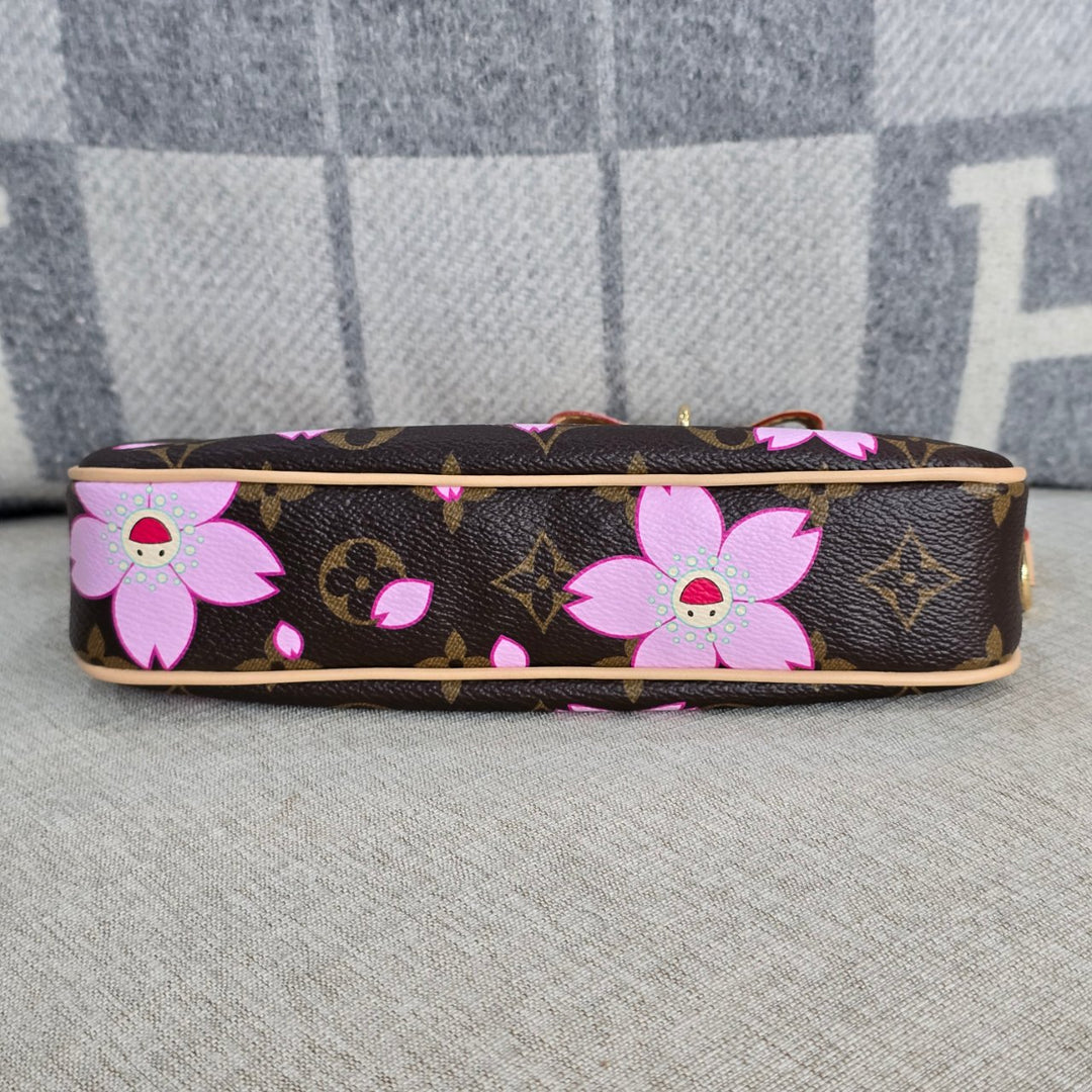 LOUIS VUITTON LV Pochette Accessoires Sakura LV x TM Murakami Monogram Canvas