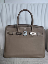 Load image into Gallery viewer, Hermes Etoupe Taupe Togo Leather PHW Birkin 30 Stamp C 2018
