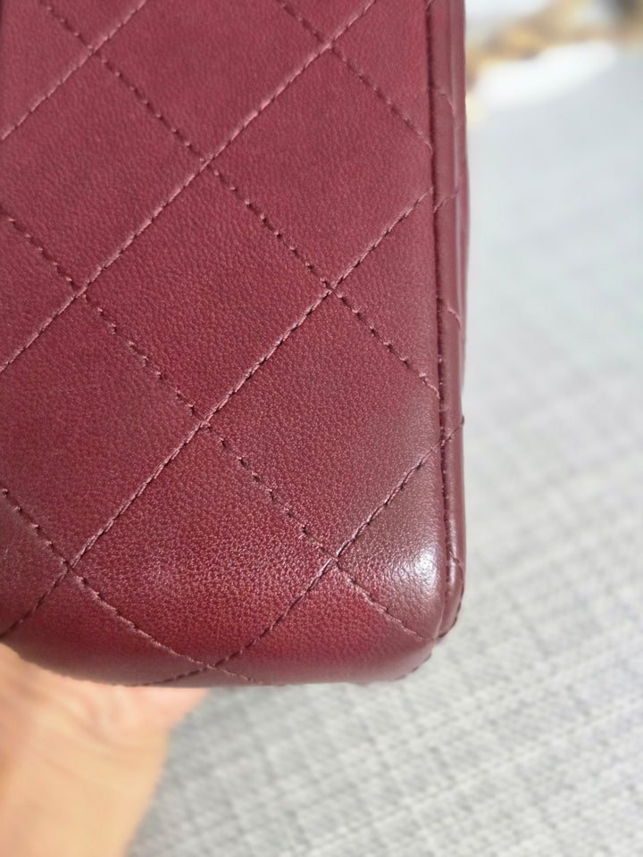 Chanel series 21 2015 15B Collection Burgundy Lambskin GHW Mini Rectangular Flap Bag