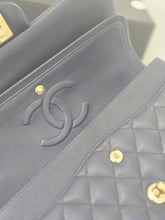 Load image into Gallery viewer, Chanel series 29 20C Collection Navy Caviar Medium ML Classic Double Flap Bag 11.12 with Champagne GHW

