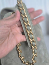 Load image into Gallery viewer, CHANEL 25C collection 2024/2025 cruise collection Khaki Suede Aged GHW 25 Hobo Bag size Medium
