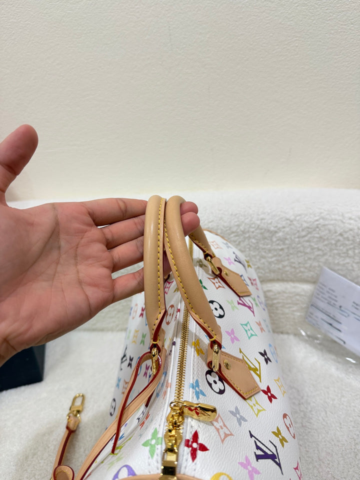 LOUIS VUITTON LV x TM Murakami Multicolor White Speedy 30 New Style