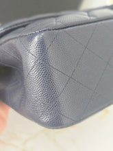 Load image into Gallery viewer, Chanel series 29 20C Collection Navy Caviar Medium ML Classic Double Flap Bag 11.12 with Champagne GHW
