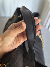 Load image into Gallery viewer, CHANEL 25A collection 2025 Black All Leather Calf skin Hobo Bag size Small
