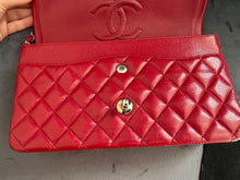 Load image into Gallery viewer, CHANEL 12A series 16 2012 Red Caviar SHW Medium Timeless ML Classic Double Flap Bag
