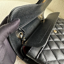 Load image into Gallery viewer, CHANEL Black Caviar GHW Small Timeless Classic Double Flap Bag Microchipped
