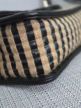 Load image into Gallery viewer, Chanel series 31 21P 2021 Pre spring/summer collection Raffia Black/Beige Mini Rectangular Flap Bag
