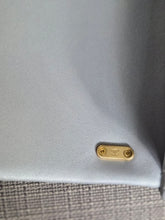 Load image into Gallery viewer, CHANEL Pearl Twist Pearly Silver Light Blue Lambskin Mini Flap Bag
