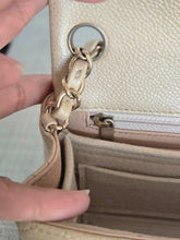 Load image into Gallery viewer, Chanel series 20 15C Collection Pearly Beige Caviar Brushed GHW Square Mini Flap Bag
