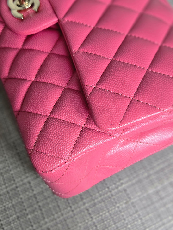 Chanel series 27 19C Collection Barbie Pink Caviar LGHW Medium ML Timeless Classic Double Flap Bag