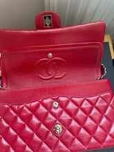 Load image into Gallery viewer, CHANEL 12A series 16 2012 Red Caviar SHW Medium Timeless ML Classic Double Flap Bag

