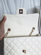 Load image into Gallery viewer, CHANEL series 23 2016 White Lambskin LGHW Mini Rectangular Flap Bag
