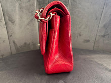 Load image into Gallery viewer, CHANEL 12A series 16 2012 Red Caviar SHW Medium Timeless ML Classic Double Flap Bag
