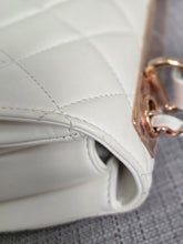 Load image into Gallery viewer, CHANEL 2022 22B Collection White Lambskin Rose Gold Hardware Trendy CC Flap Bag Size Small
