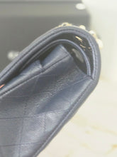 Load image into Gallery viewer, Chanel series 29 20C Collection Navy Caviar Medium ML Classic Double Flap Bag 11.12 with Champagne GHW
