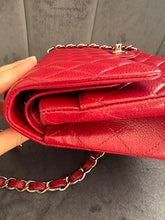 Load image into Gallery viewer, CHANEL 12A series 16 2012 Red Caviar SHW Medium Timeless ML Classic Double Flap Bag
