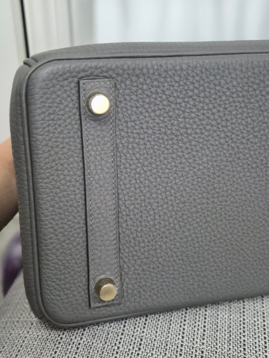 Hermes Birkin 30 Gris Meyer Togo Leather GHW Stamp U (2022)
