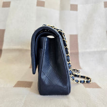Load image into Gallery viewer, Chanel series 29 20C Navy Caviar Champagne GHW Medium ML Timeless 11.12 Classic Double Flap Bag
