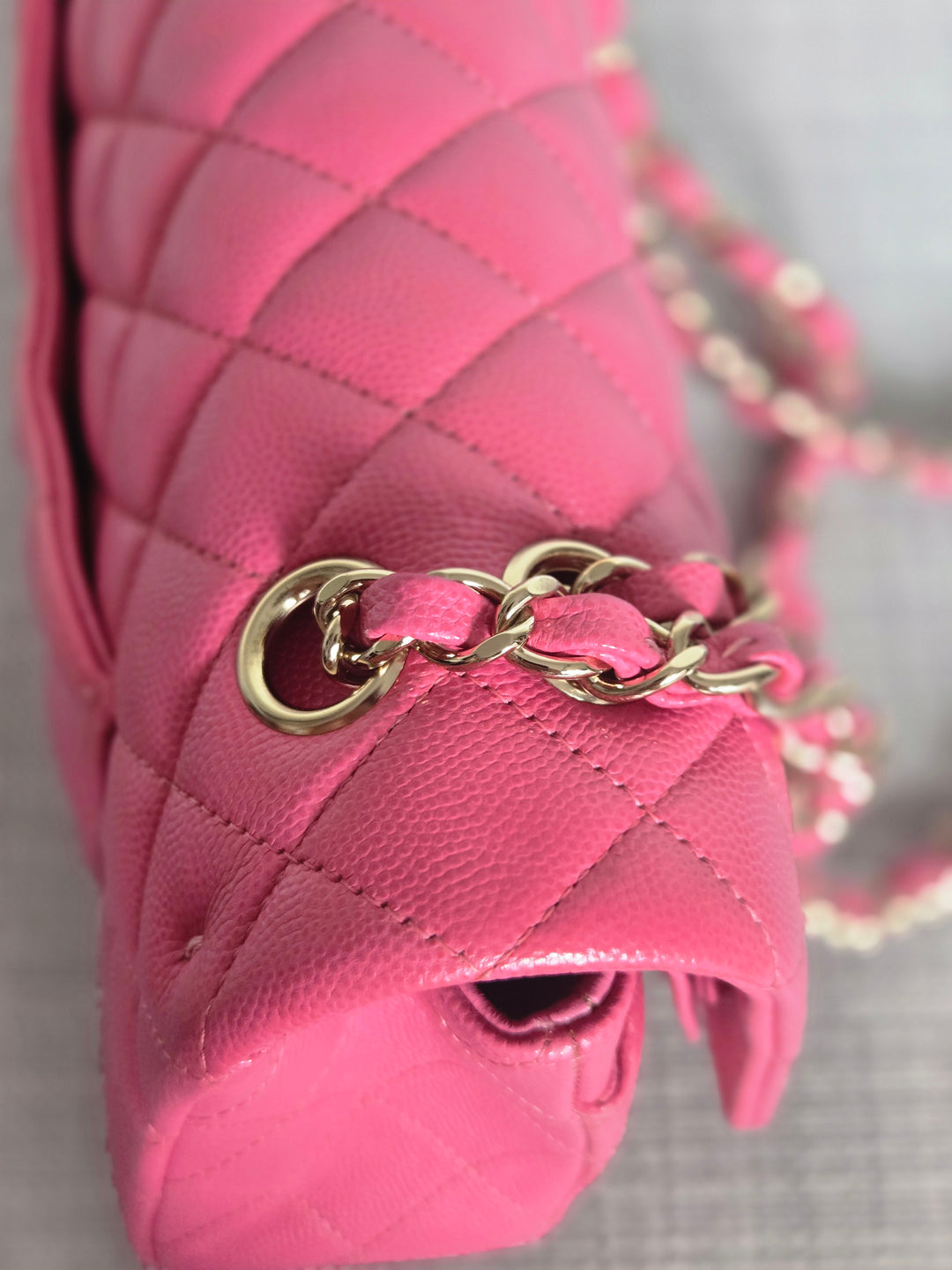 Chanel series 27 19C Collection Barbie Pink Caviar LGHW Medium ML Timeless Classic Double Flap Bag