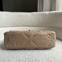 Load image into Gallery viewer, CHANEL 19 size Small in 21S collection 2021 Dark Beige Cappuccino Latte Lambskin Mixed HW Flap Bag
