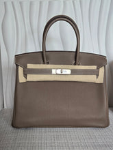 Load image into Gallery viewer, Hermes Etoupe Taupe Togo Leather PHW Birkin 30 Stamp C 2018
